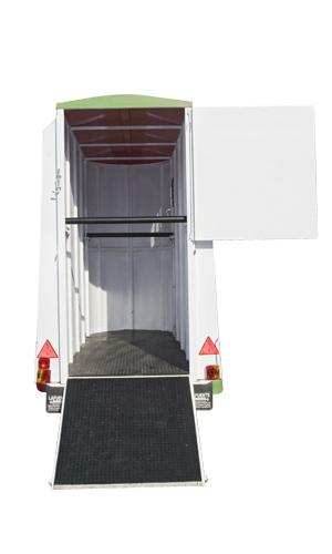 Lafuente Ecuestre Pferdeanhänger Polyester für 1 Pferd, Reserverad