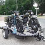 Cochet Motorradanhänger faltbar, schwarz