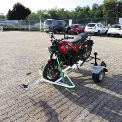 For One Motorradanhänger weiß, LED