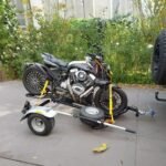 For One Motorradanhänger schwarz, LED