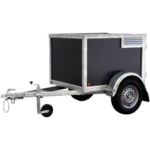 BW Trailers Hundeanhänger für 2 Hunde, braun