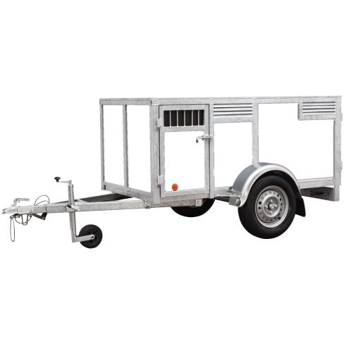 BW Trailers Hundeanhänger für 4 Hunde, weiß