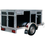 BW Trailers Hundeanhänger für 4 Hunde, braun