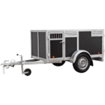 BW Trailers Hundeanhänger für 4 Hunde, braun