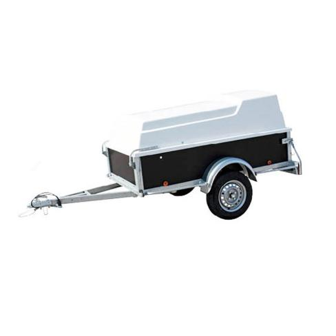 BW Trailers Pkw-Anhänger braun mit Plane, 200×110×80 cm